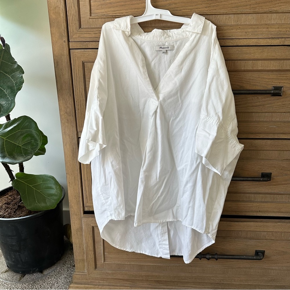 Madewell Courier Button Back Shirt